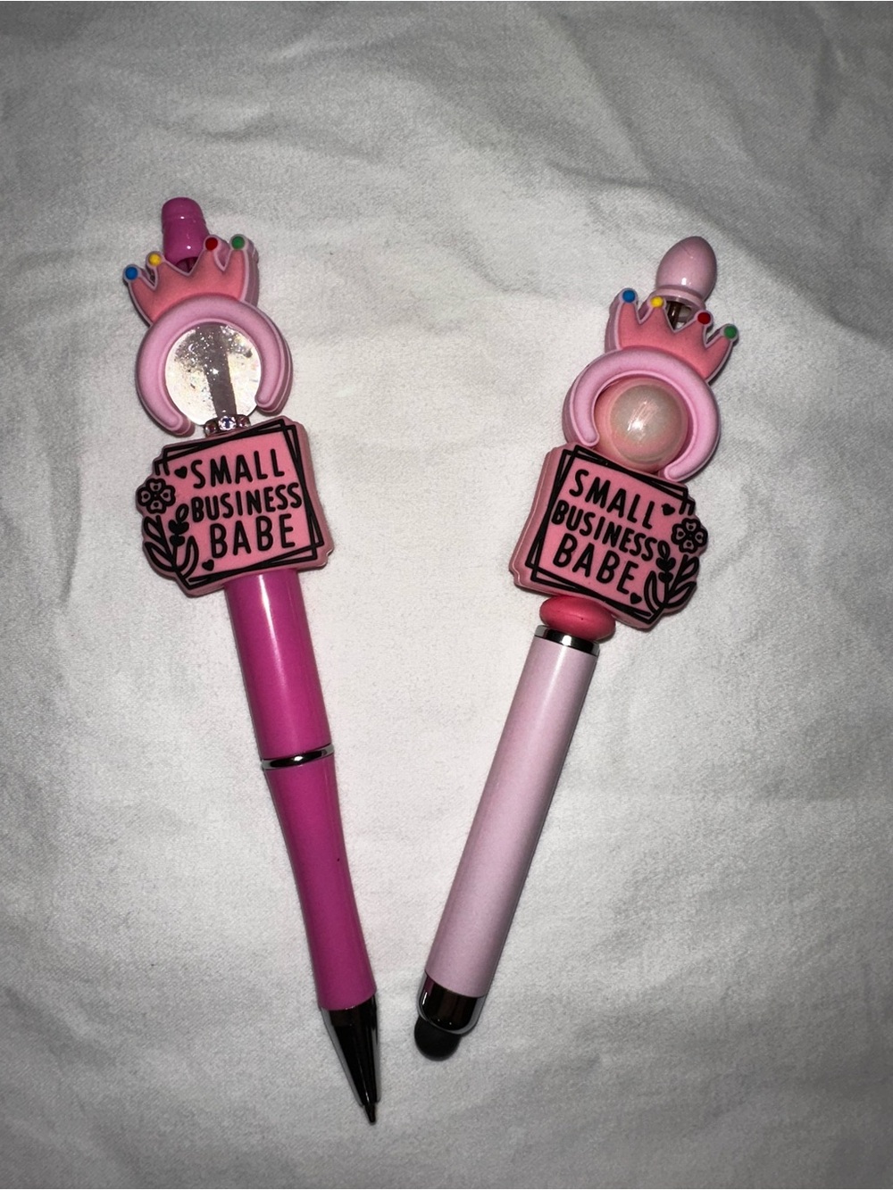 Small Business Babe Stylus Pen & Pen Bundle - Light Pink & Hot Pink